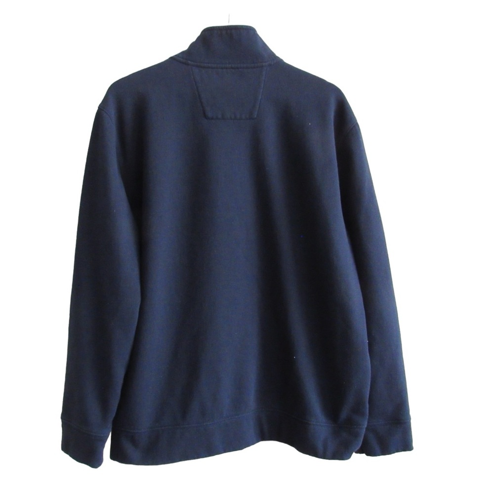 Nautica Mens Navy Blue Quarter Zip Pullover Sweatshirt Size XL Comfort Classic - Picture 2 of 8